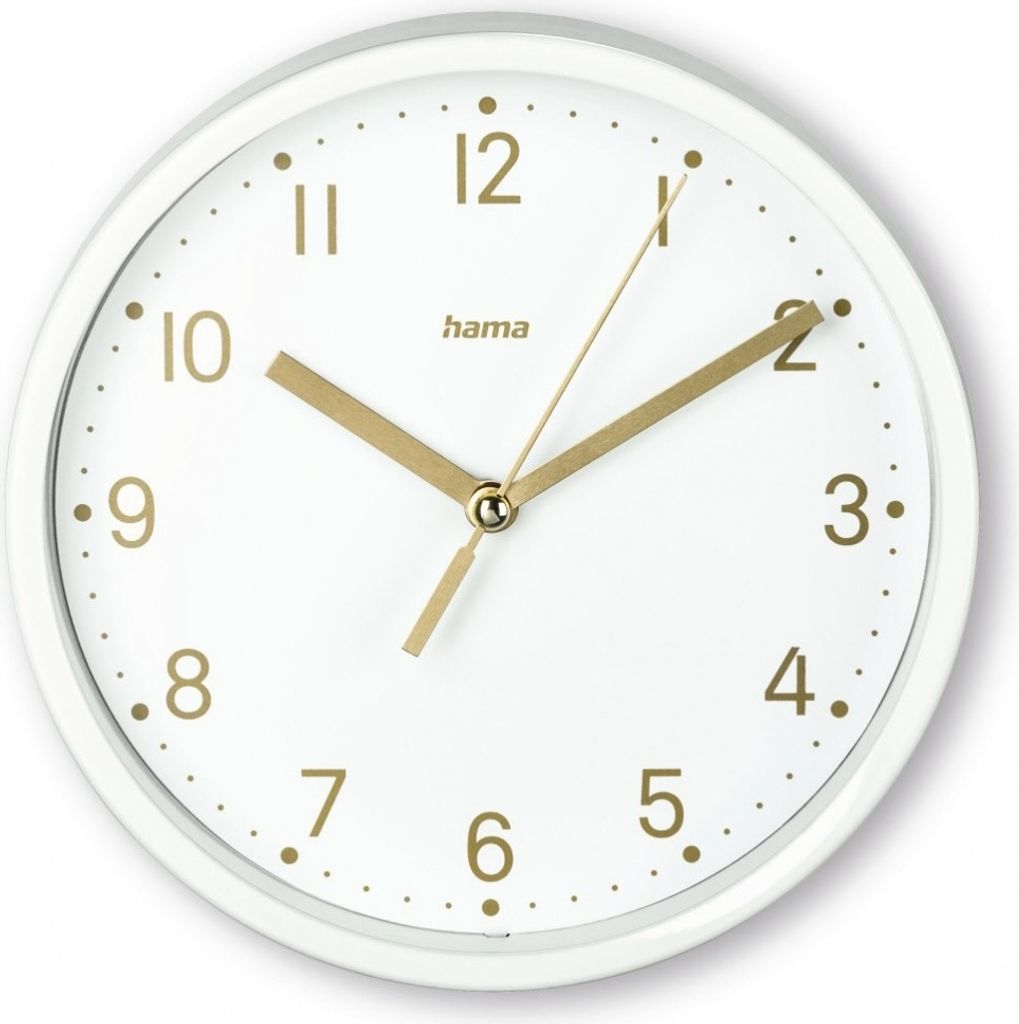 Hama 00185869 Wand- /Tischuhr Analoge Uhr Rund Weiß Produktbild 