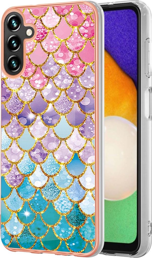 Hülle für Samsung Galaxy A35 Muster TPU Silikon Stoßdämpfer Bumper Schutzhülle Bunt