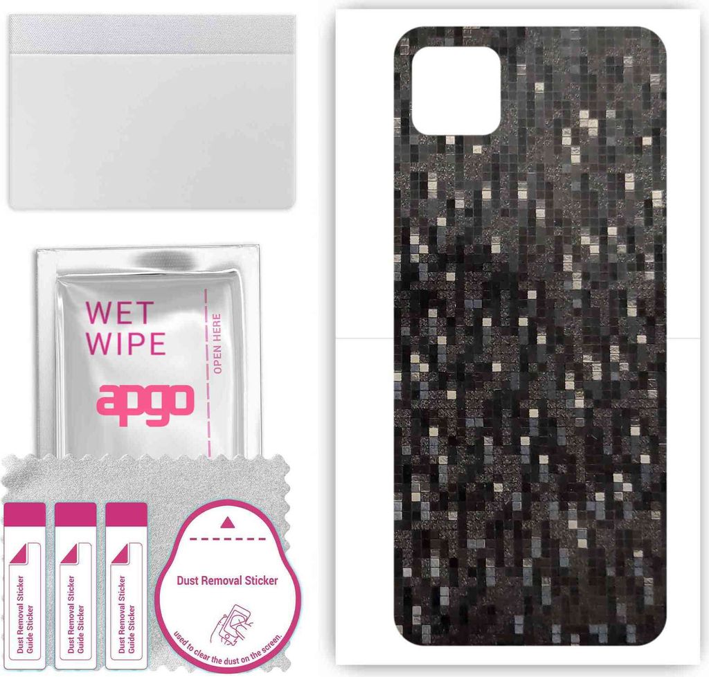 apgo Rückseite Schutzfolie, Skin, kompatibel mit Realme C11, Hinten Displayschutzfolie aus Vinylfolie, kratzfest, einfache Montage - Carbon Black ...