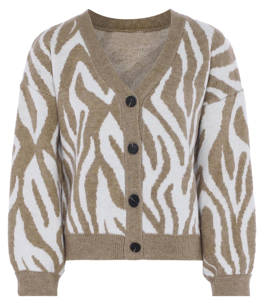 AODA damen strickjacke - braun, XL/XXL