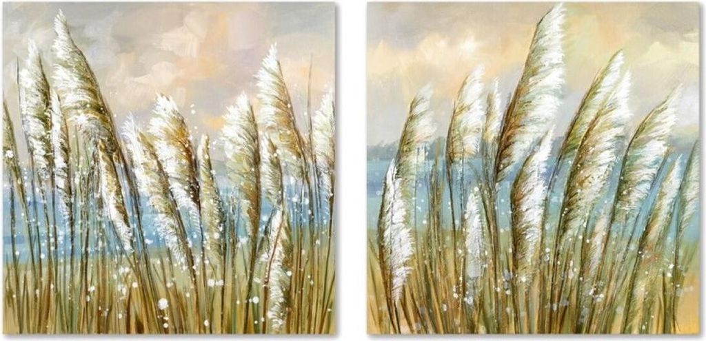 Leinwand Home ESPRIT Leinwand Holz MDF 80 x 3 x 80 cm