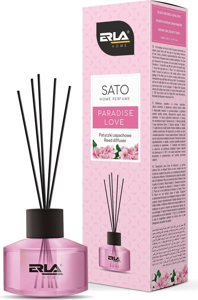 ERLA Sato Patyczki Zapachowe, ParadiseLove, 50 ml Zdjęcie produktu 