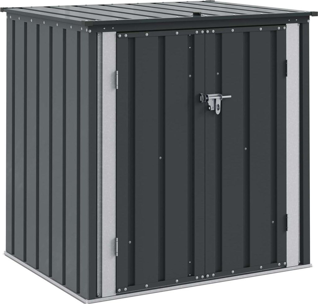 vidaXL Contenitore da giardino nero 101,5 x 82 x 100 cm in Immagine del prodotto 