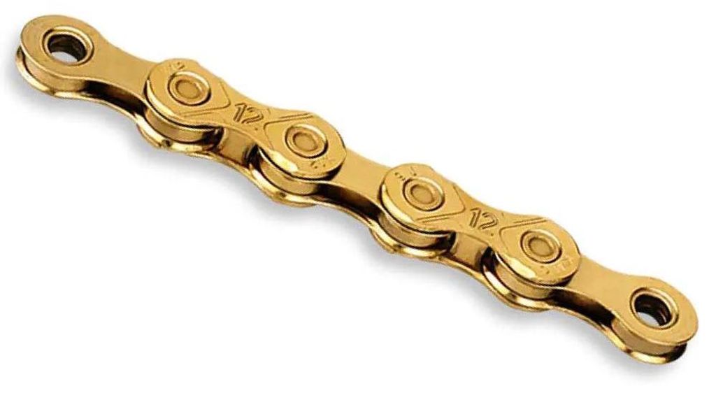 Cadena Kmc X12 Waxed Ti-n, color dorado, 126 eslabones / Imagen del producto 