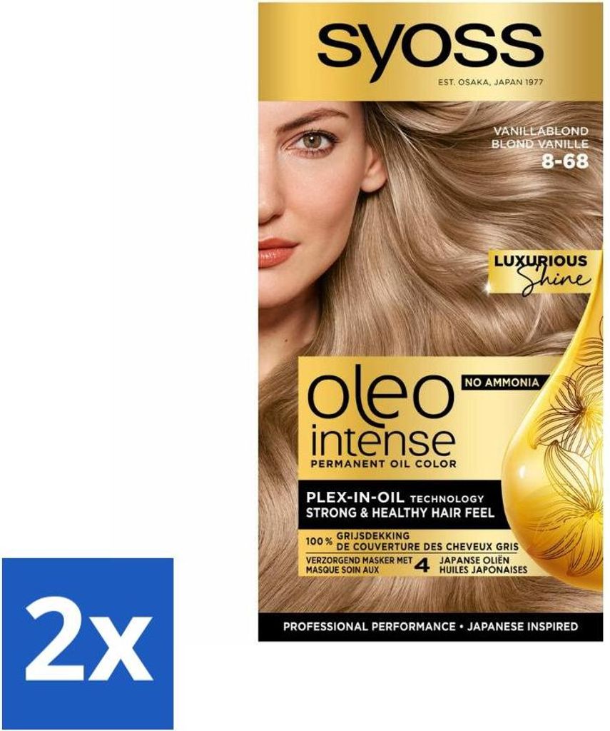 SYOSS – Oleo Intense 8-68 Vanilleblond – Haarkleuring – Productafbeelding 