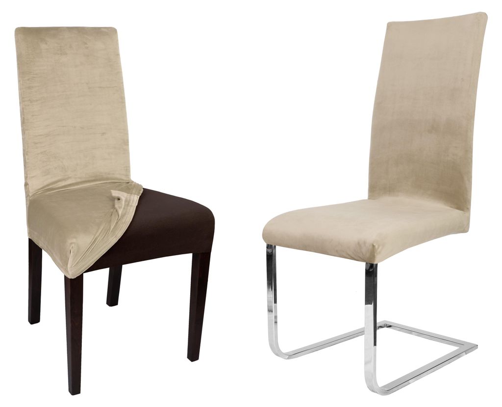 Beautex Stuhlhussen Samt Stretch für Stühle & Schwingstühle Produktbild 