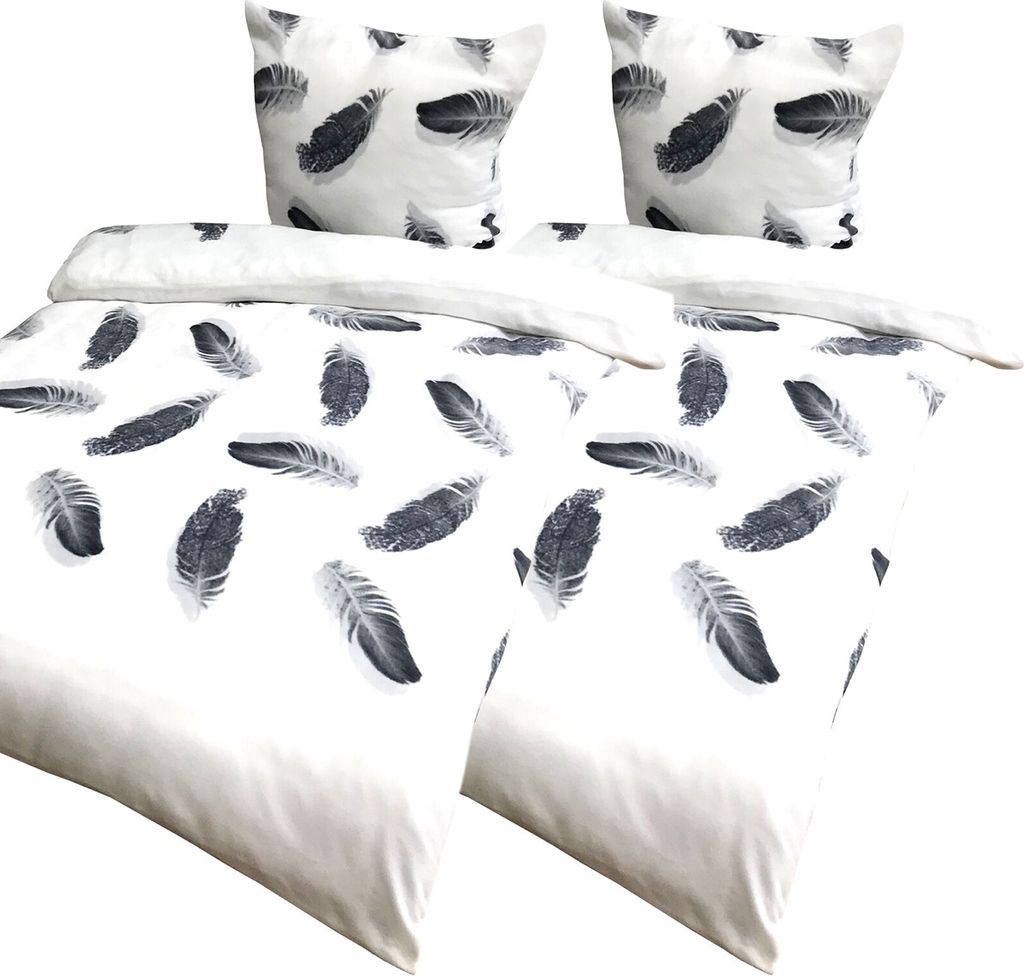 4 tlg Thermo Fleece Bettwäsche 135x200 Warm Flausch Winter Produktbild 