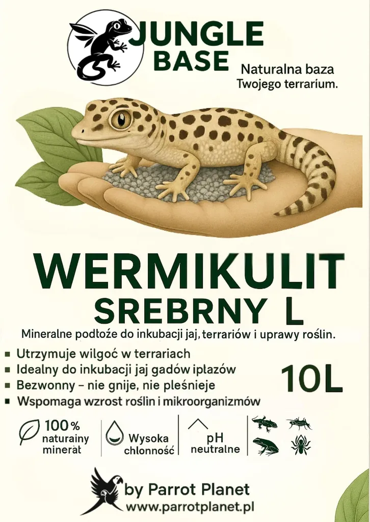 Jungle Base Wermiculite Silver L 10L - Substrato per Incubazione Uova