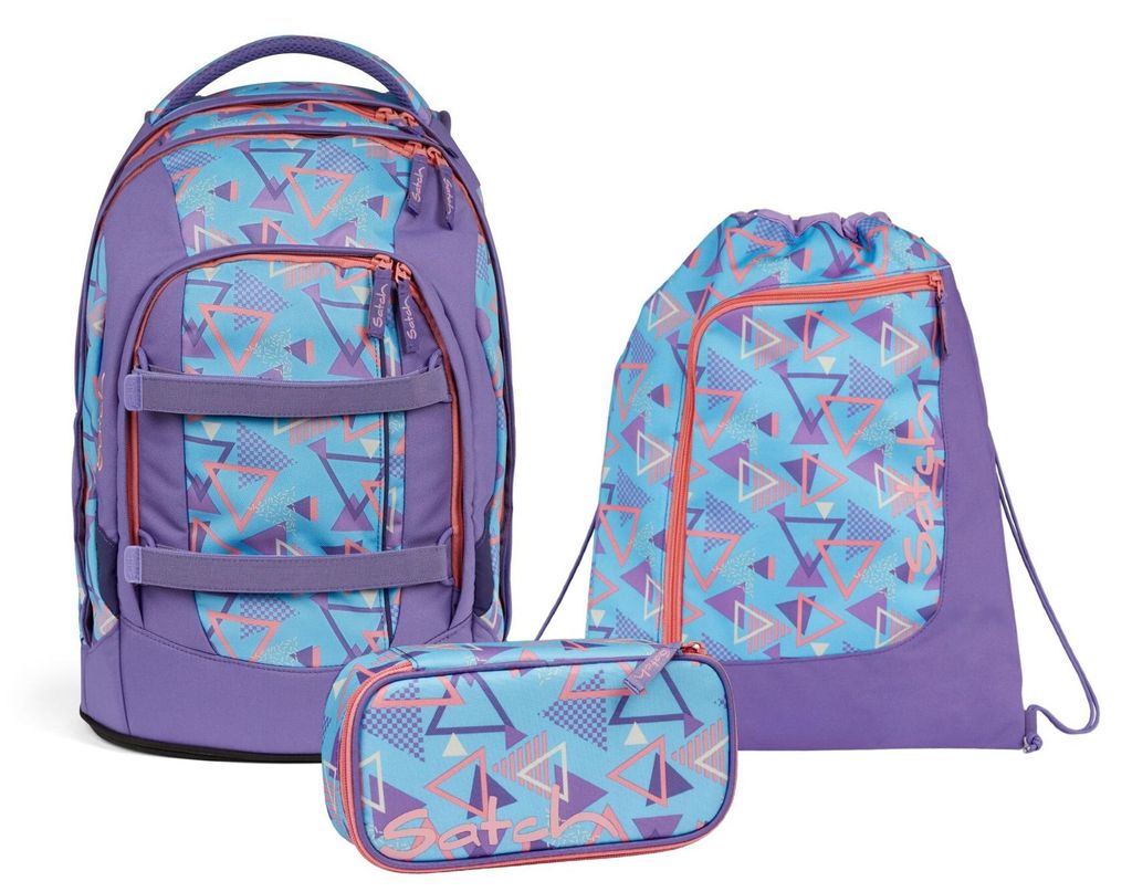 Satch Schulrucksack PACK 80s Dance 3-teilig, ergonomisch Produktbild 