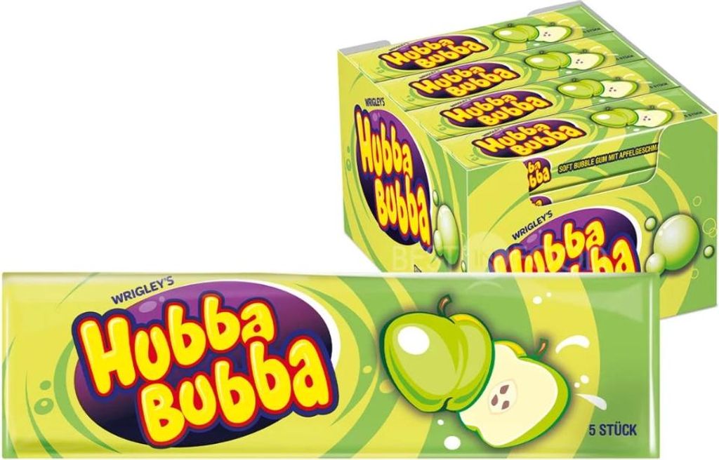 Wrigleys Hubba Bubba Apfel 5er Produktbild 