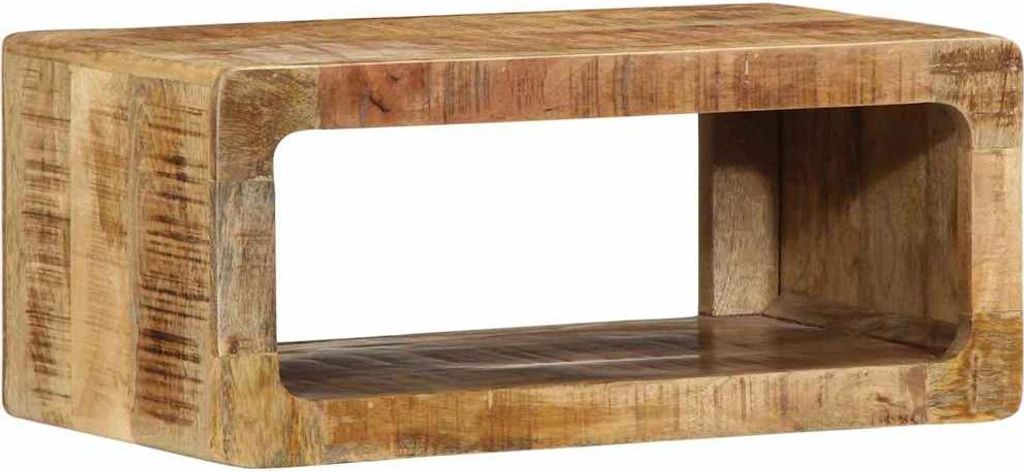 Best Möbel Fernsehschrank - für Wohnzimmer - mit Regal - Braun 60x30x25 cm Massivholz Mango - CD- & DVD-Regale - A4104529