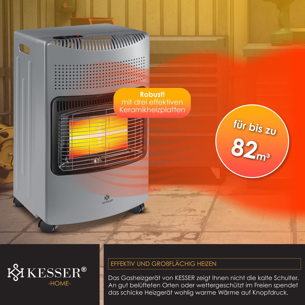KESSER 4200 Watt Keramik Gasheizer | Heizlüfter Test 2026
