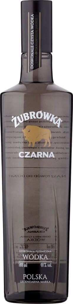 Zubrowka CZARNA Wódka Polska 40% Vol. 0,5l Produktbild 