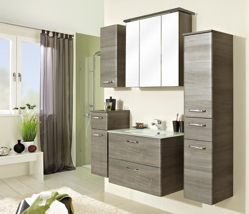 Badezimmer Badprogramm Badmöbel Badeinrichtung Badset (6-teilig) "Abelica II"