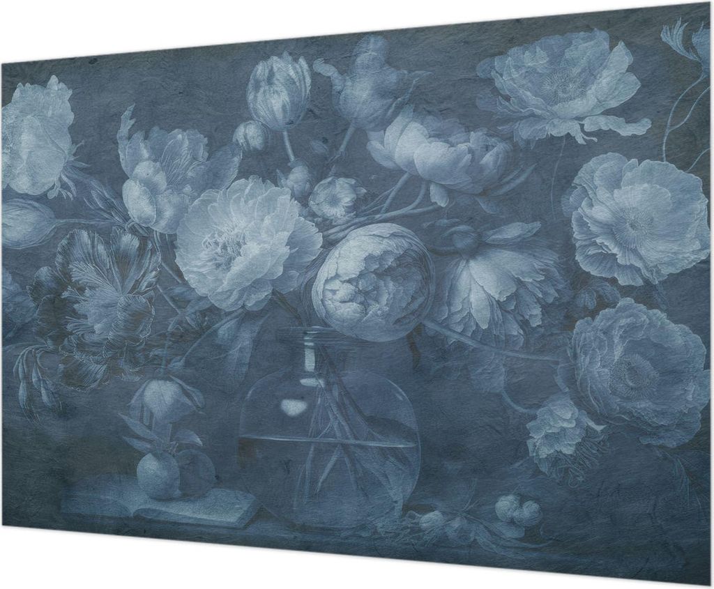 Wandtapete - Dekorative Tapete für Wohnzimmer - Tapetenfolie für Wanddekoration - 208x146 cm - Blumenarrangement