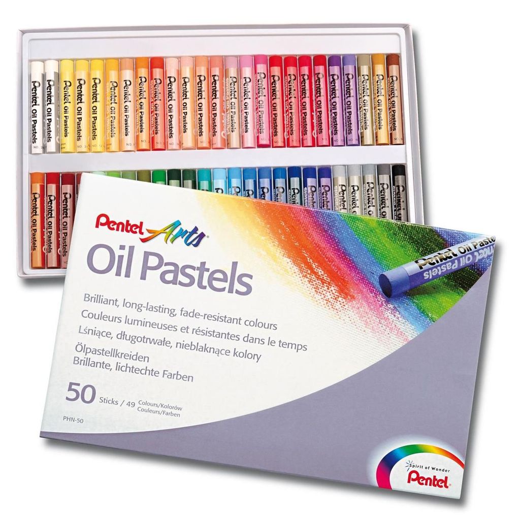 Pentel PHN-50 pastello Pastello a olio Multicolore 50 pz Immagine del prodotto 