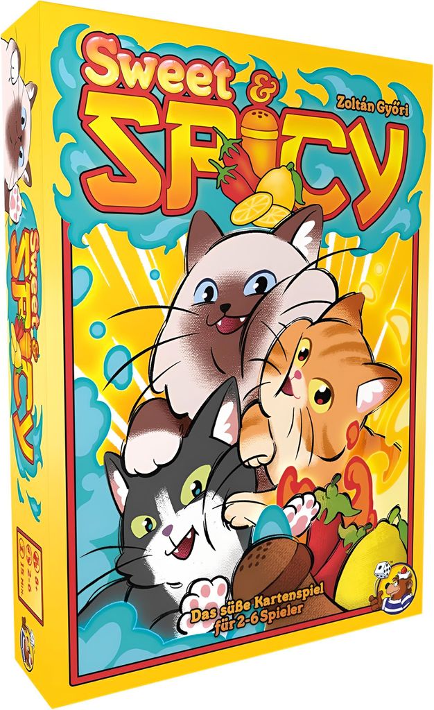 Sweet & Spicy - Gesellschaftsspiel mit niedlichen Illustrationen - Familienspiel mit farbenfrohem Design - Deutsch -