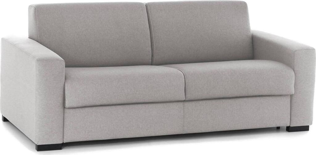 Schlafsofa Dabaida, Großes 2-Sitzer-Sofa, 100% Italy, Wohnzimmersofa mit drehbarer–ffnung, aus gepolstertem Stoff, mit schmalen Armlehnen, Cm 1...