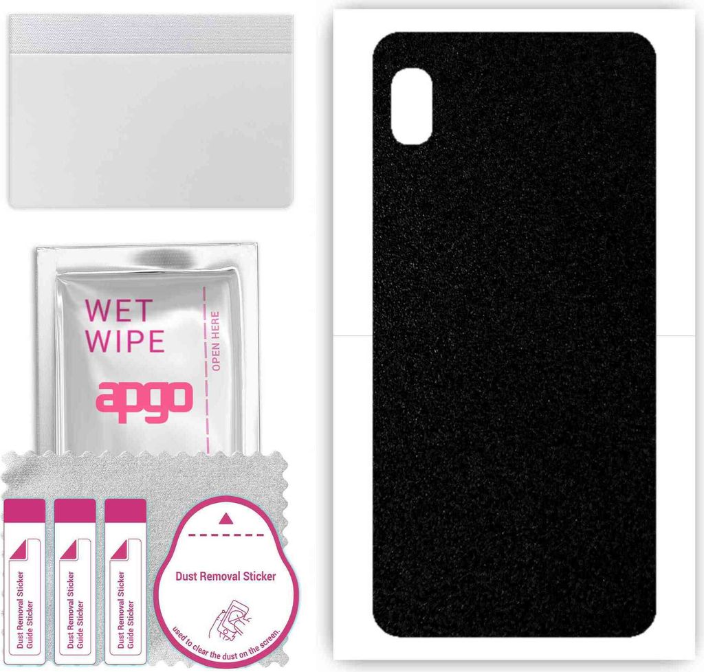 apgo Rückseite Schutzfolie, Skin, kompatibel mit Samsung Galaxy A10, Hinten Displayschutzfolie aus Vinylfolie, kratzfest, einfache Montage - Matts...
