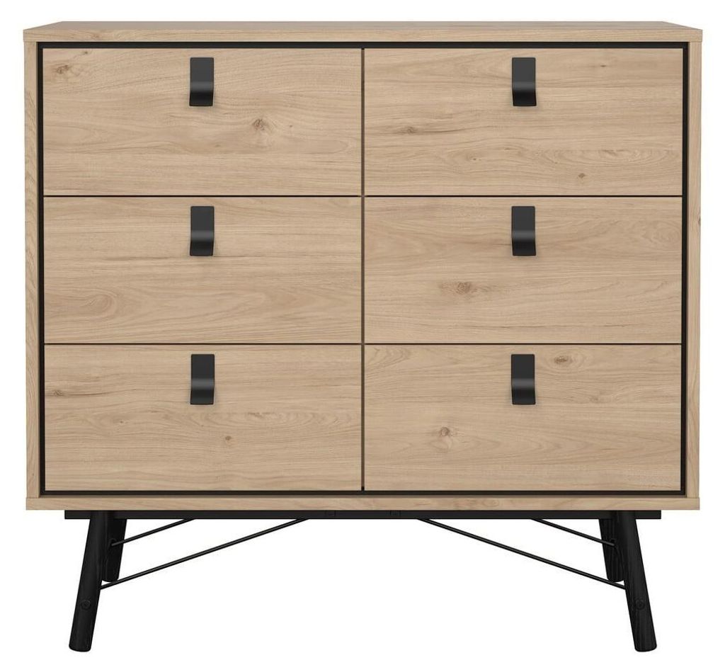 CALICOSY - Commode double 6 tiroirs avec piètement Image du produit 