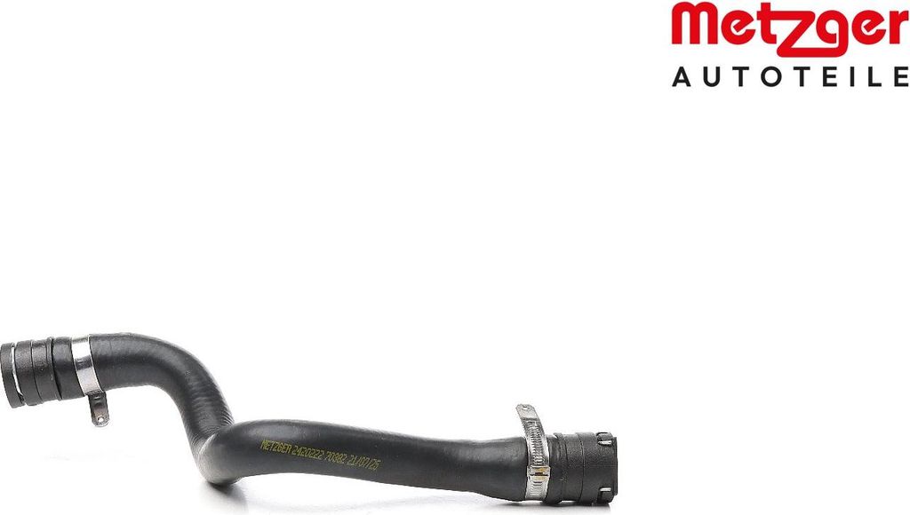 METZGER Kühlerschlauch Wasserschlauch passend für PEUGEOT 2008 Kombi (CU) 2420222