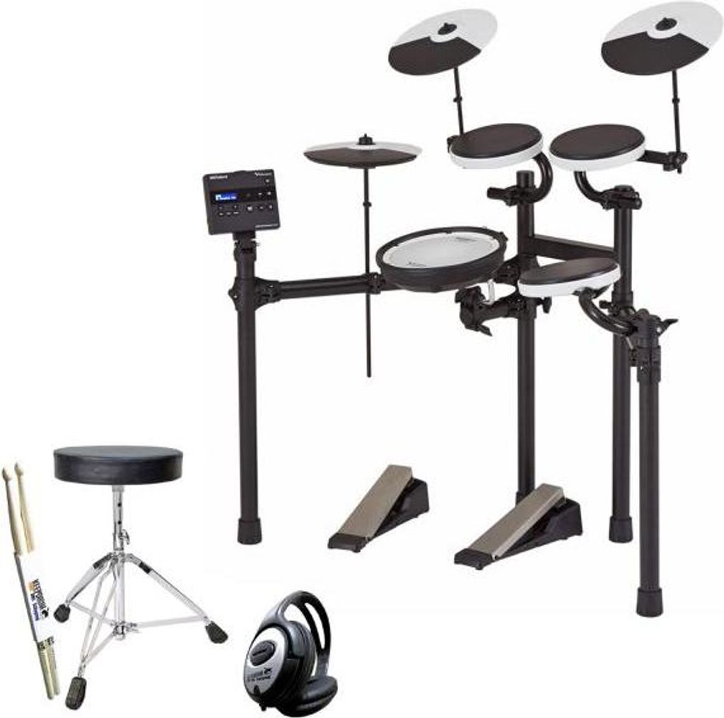 Roland TD-02KV E-Drum Schlagzeug mit Zubehör-Set
