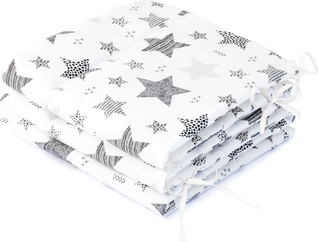 Amilian Bettumrandung Babybett Baby Kinder Nestchen Kantenschutz Bettnestchen Kopfumrandung für Laufstall Bettausstattung Bettschlange 180 cm