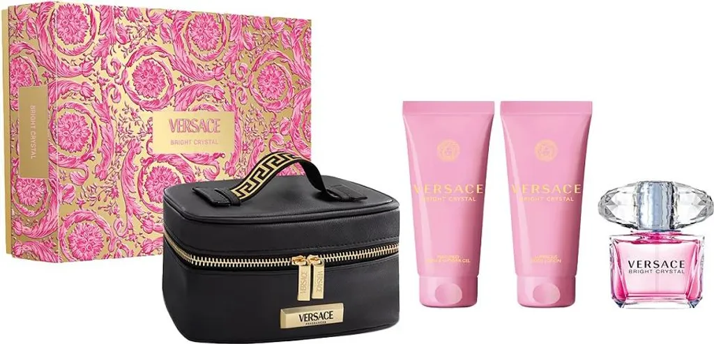 Parfum Longue Tenue Versace Bright Crystal Coffret 4 Pièces 90ml