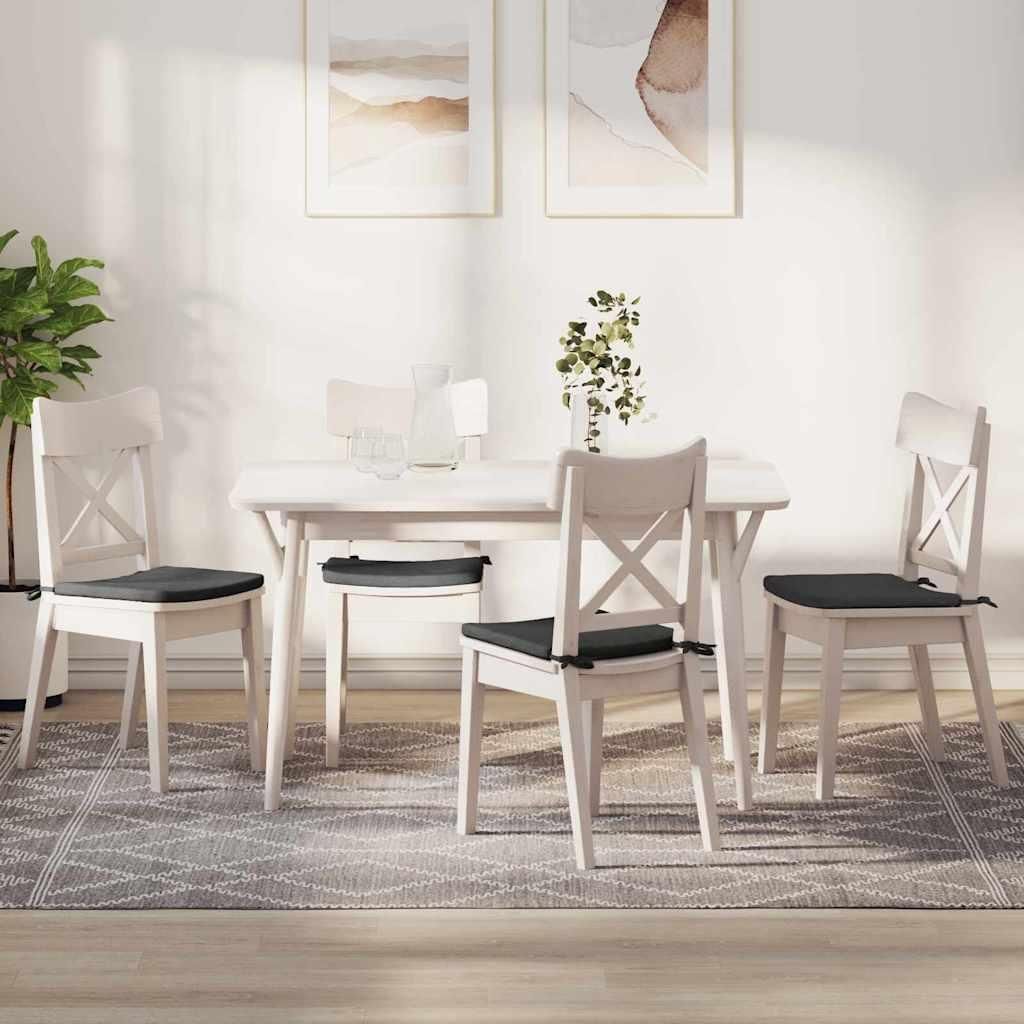 "2025 möbel"Sitzkissen 4 pcs Dunkelgrau 40 x 40 x 3 cm Cordstoff - Neu Design Gartenmöbelauflagen