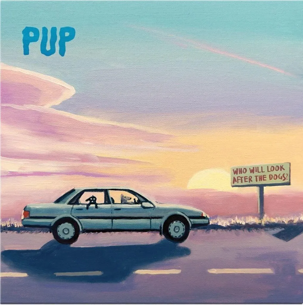 PUP Vinyle Qui s'occupera des chiens LP Edition Rare Noir Rose Violet