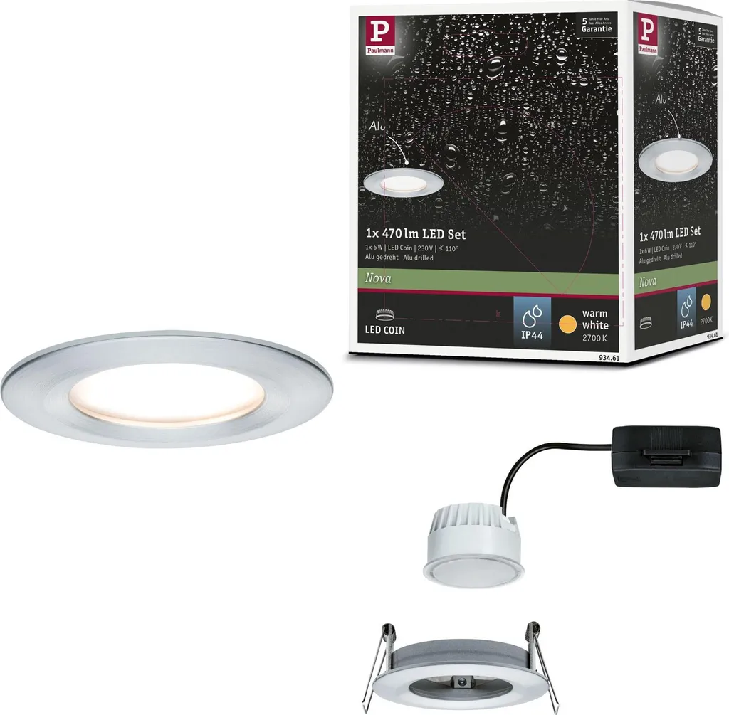 Paulmann Nova LED Spot Incasso Alluminio | Design Purista e Moderno
