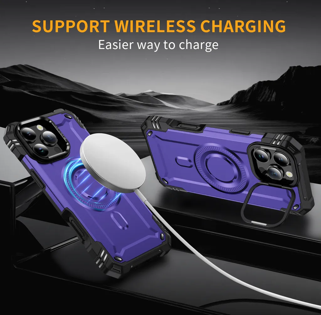 Cover iPhone 16 Pro Max Viola con Anello: Stile e Protezione Top - 4