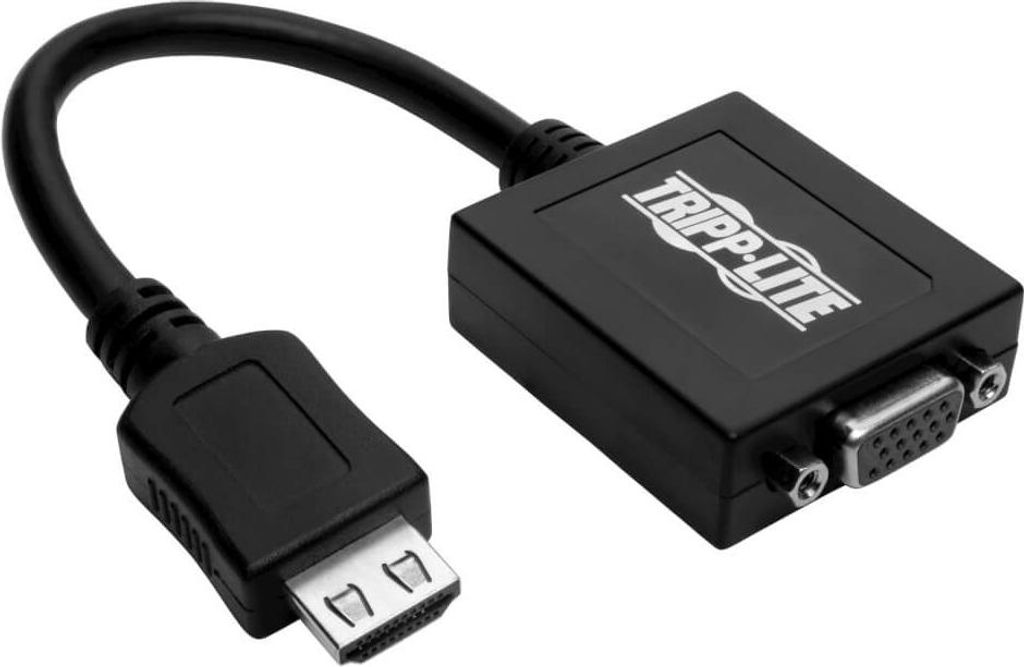 Tripp Lite HDMI to VGA with Audio Converter Cable Adapter for Ultrabook/Laptop/Desktop PC, (M/F), 6-in. (15.24 cm) - Videoadapter - TAA-konform - H...