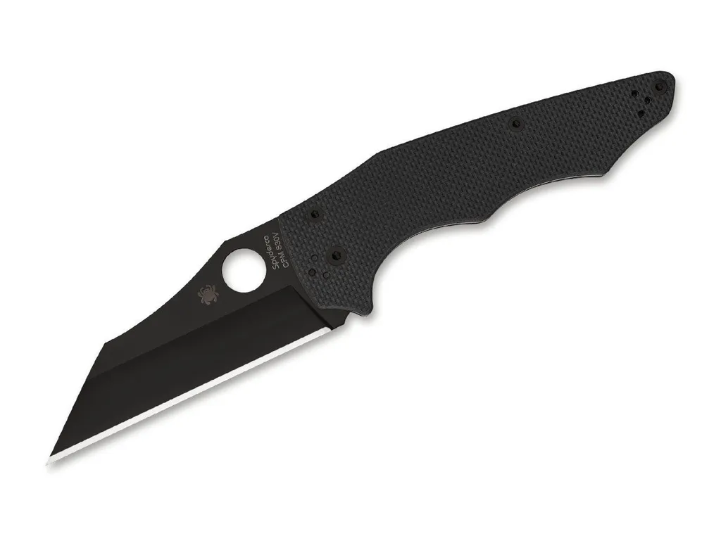 Couteau Pliant Spyderco YoJumbo Tout Noir : Fiabilité Totale en Main