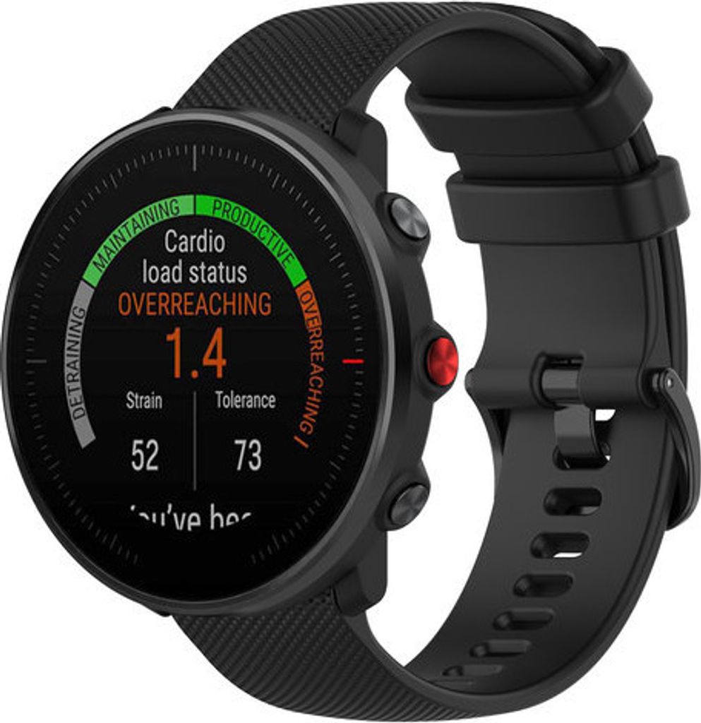 Strap-it Polar Vantage M Armband Silikon (Schwarz) Produktbild 