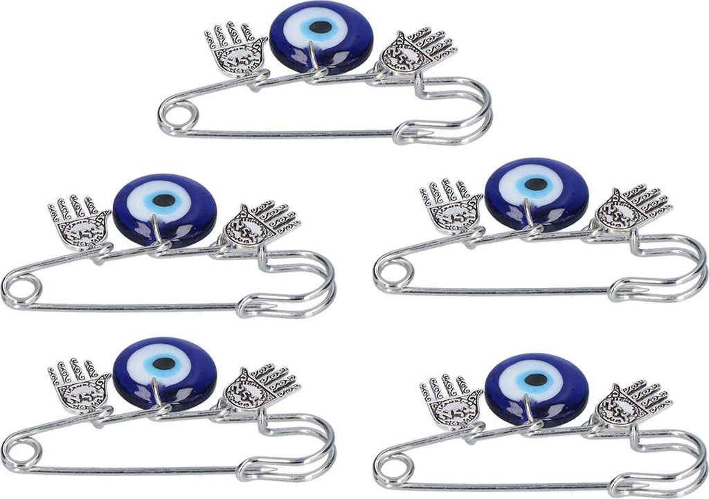 5pcs Evil Eye Pin Viel Glück einzigartiges Design Hochdauer Premium -Material Brosche für Heimparty Dating