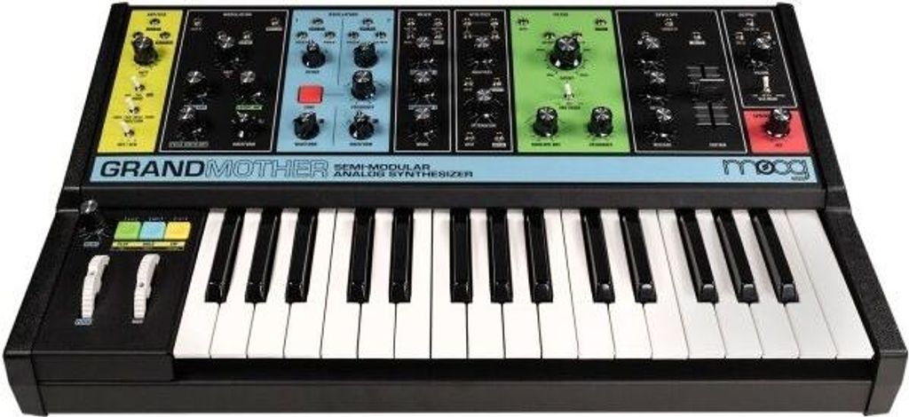 MOOG Grandmother semi-modularer Synthesizer mit Arpeggiator, Sequenzer und Federhall