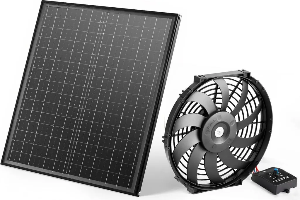 Ventilateur de toit 12 pouces 1300 CFM avec thermostat réglable intégré
