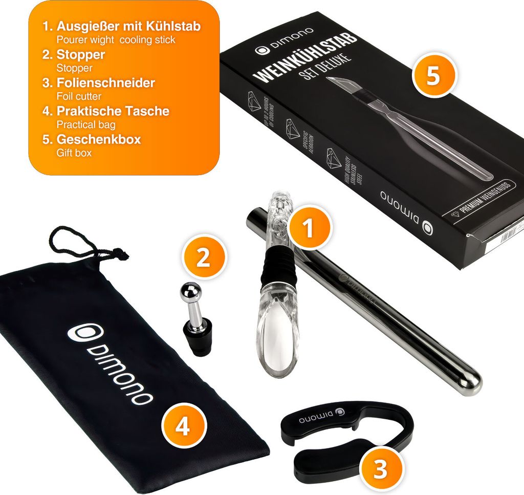 Weinkühlstab 3-in-1 Weinkühler Set Produktbild 4