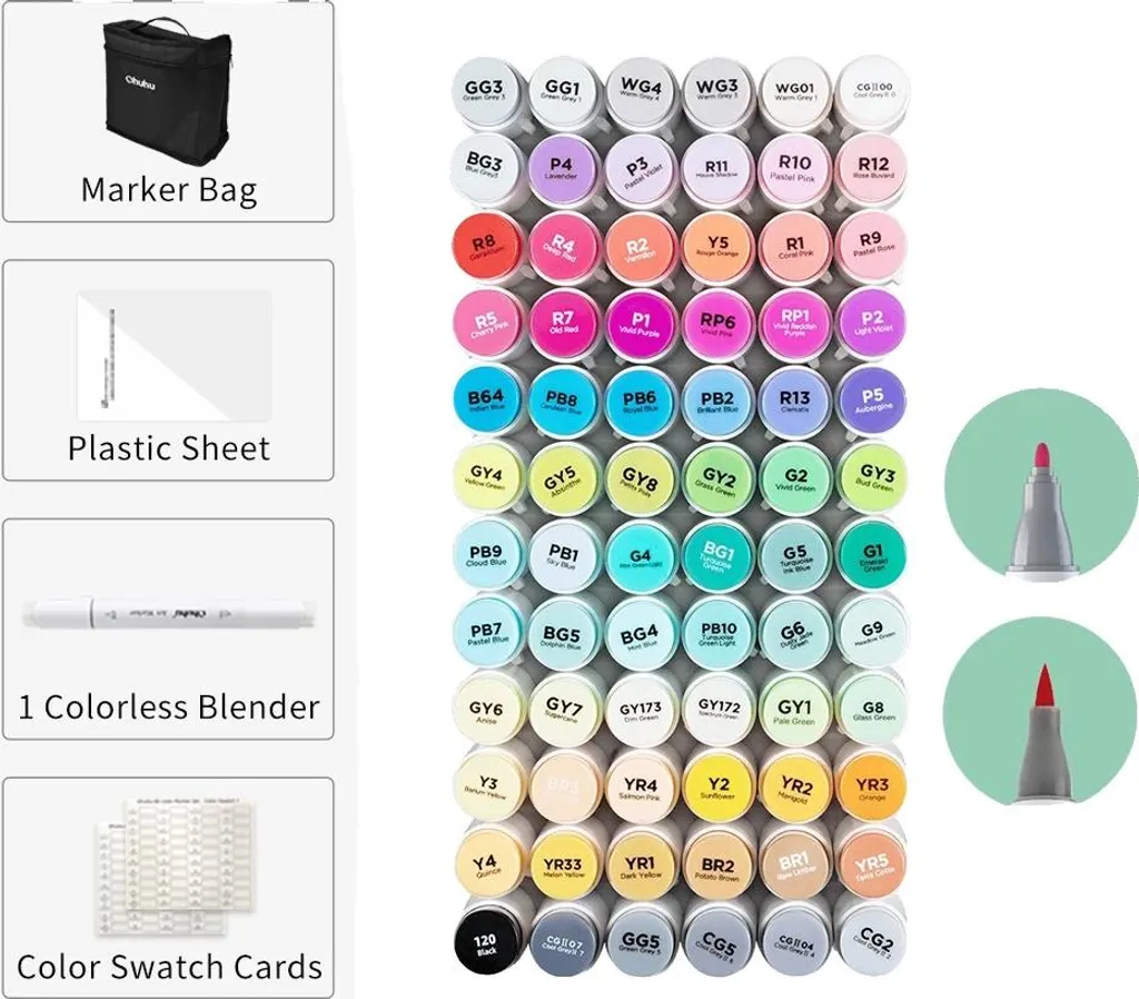 Marqueur d'art rechargeable 72 couleurs : ne jetez plus vos feutres usés