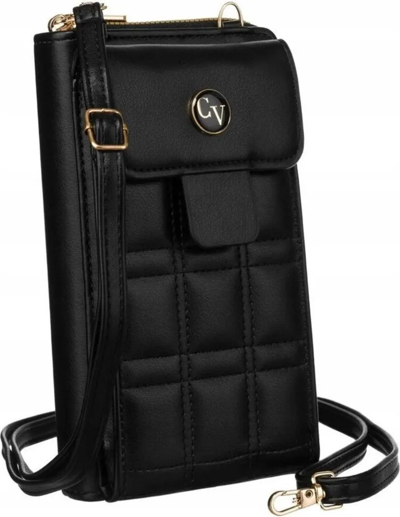 Cavaldi M1673376 Sac à bandoulière femme similicuir noir chic