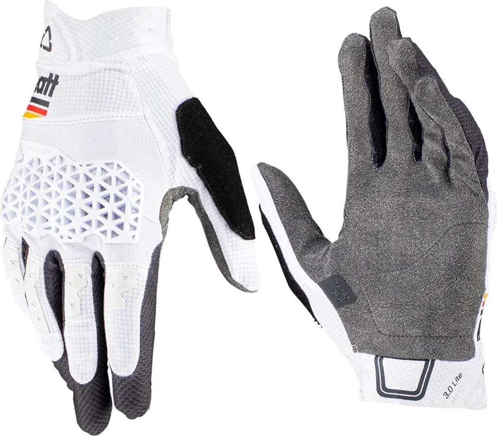 Gants VTT Leatt MTB 3.0 Lite White Taille S - Protection de Paume MicronGrip