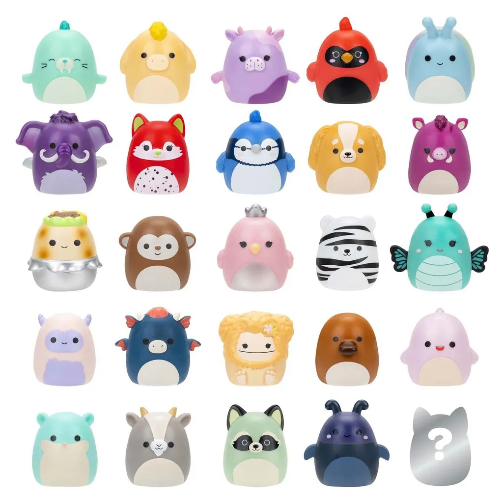 Squishmallows Squish-a-longs figurines 25 pièces pour jouer et décorer