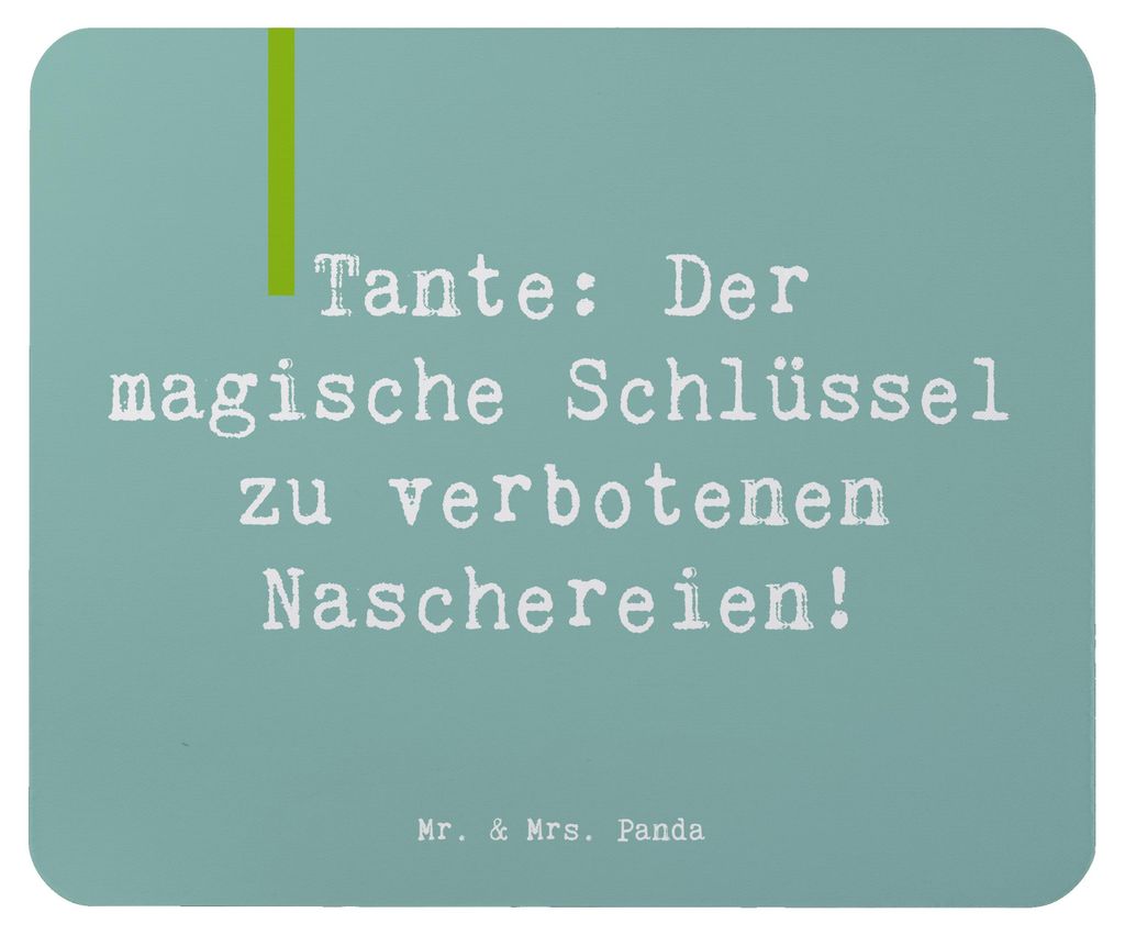 Mr. & Mrs. Panda Mauspad Spruch Zauberhafte Tante - Meeresbrise - Geschenk, laptop mousepad, Nichte, Jubiläen, Geheimnis, mousematte, Geschenke, W...