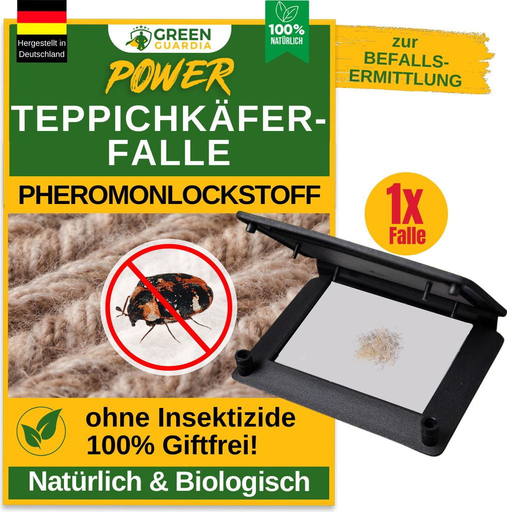 Teppichkäfer Falle mit Pheromonlockstoff, 1x Falle, Produktbild 