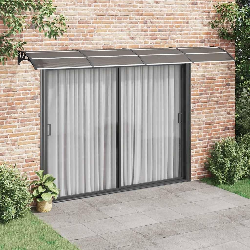 VidaXL Tenda Da Sole Retrattile Manuale Con Pali, 5x3,5 Metri, Tessuto Blu E Bianco, Telaio In Alluminio, Per Patio E Giardino