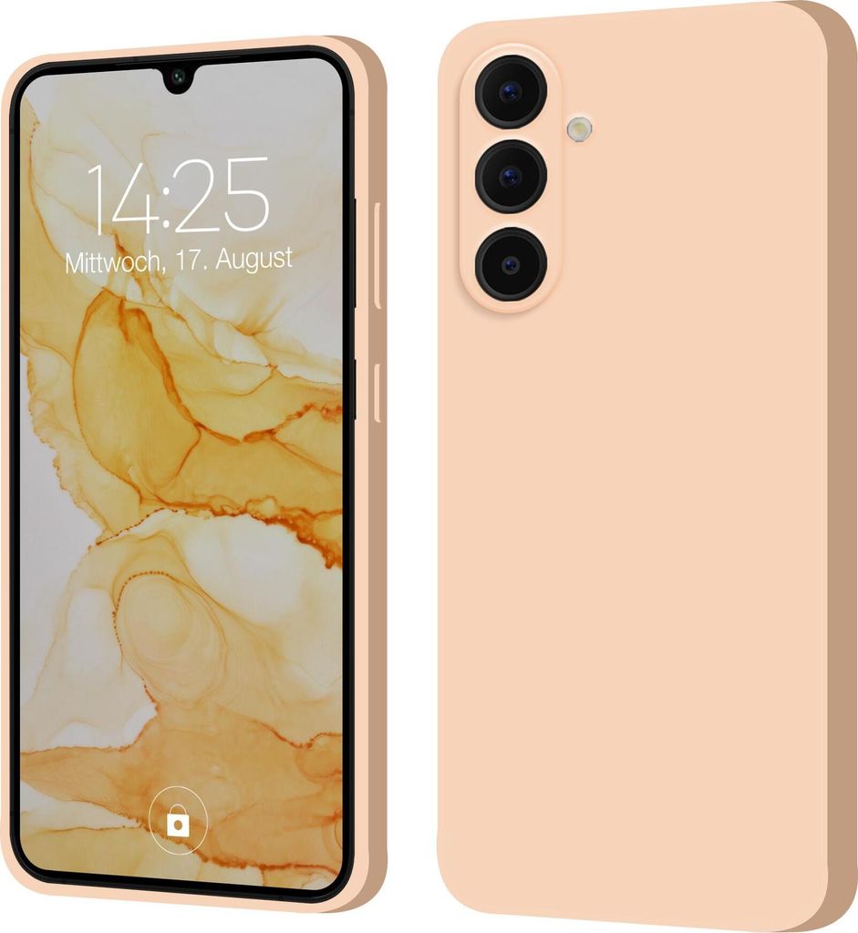 Hülle für Samsung Galaxy A26 5G Case Cover Bumper Silikon Softgrip Schutzhülle Farbe: Rosa