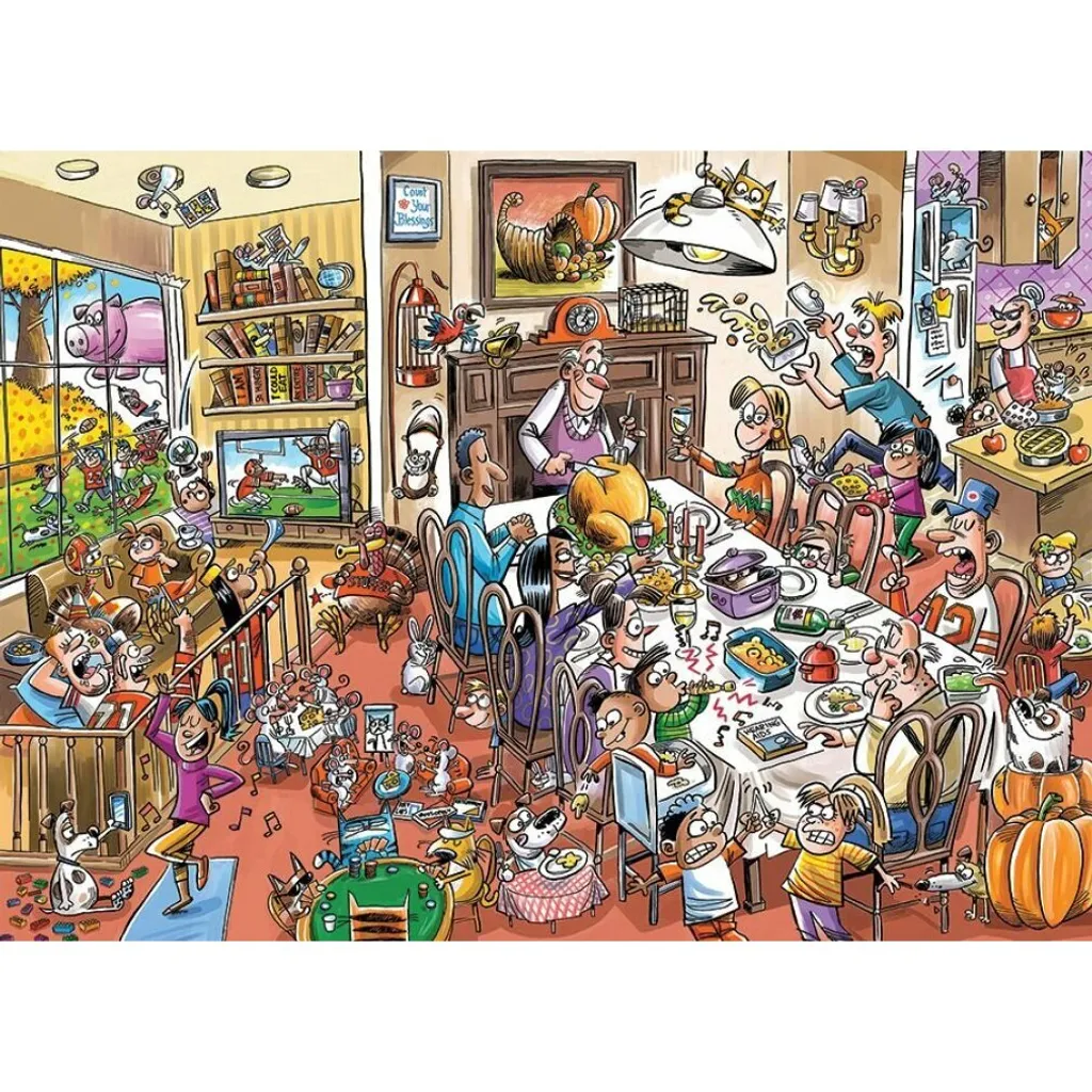 Puzzle 1000 pièces Cobble Hill : Fini Mat contre les Reflets et Fatigue