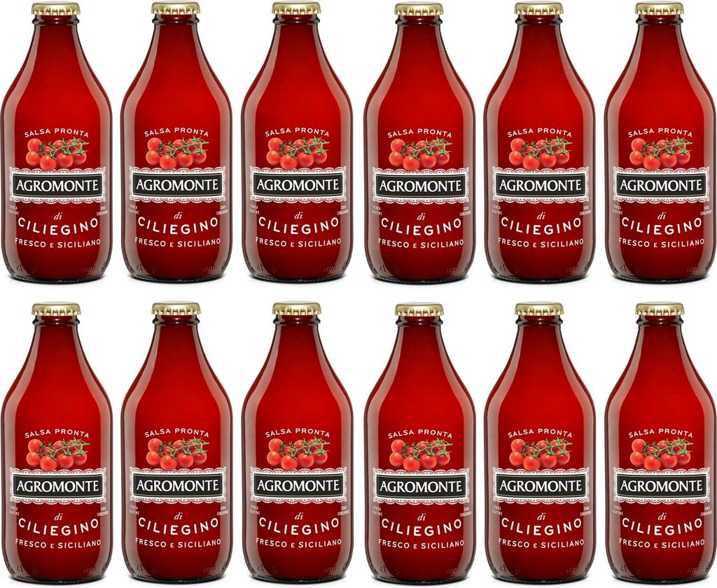 12x Agromonte Salsa Pronta di Pomodorino Ciliegino Fertige Produktbild 