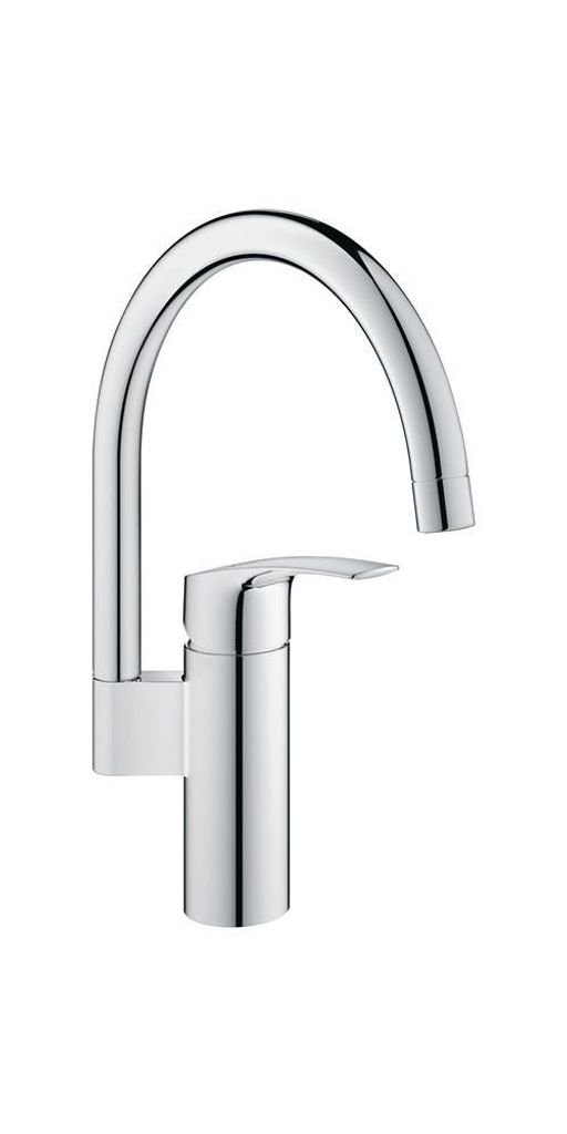 GROHE Eurosmart Einhand-Spültischarmatur, Ausladung 183mm, hoher Auslauf, schwenkbar, 33202003